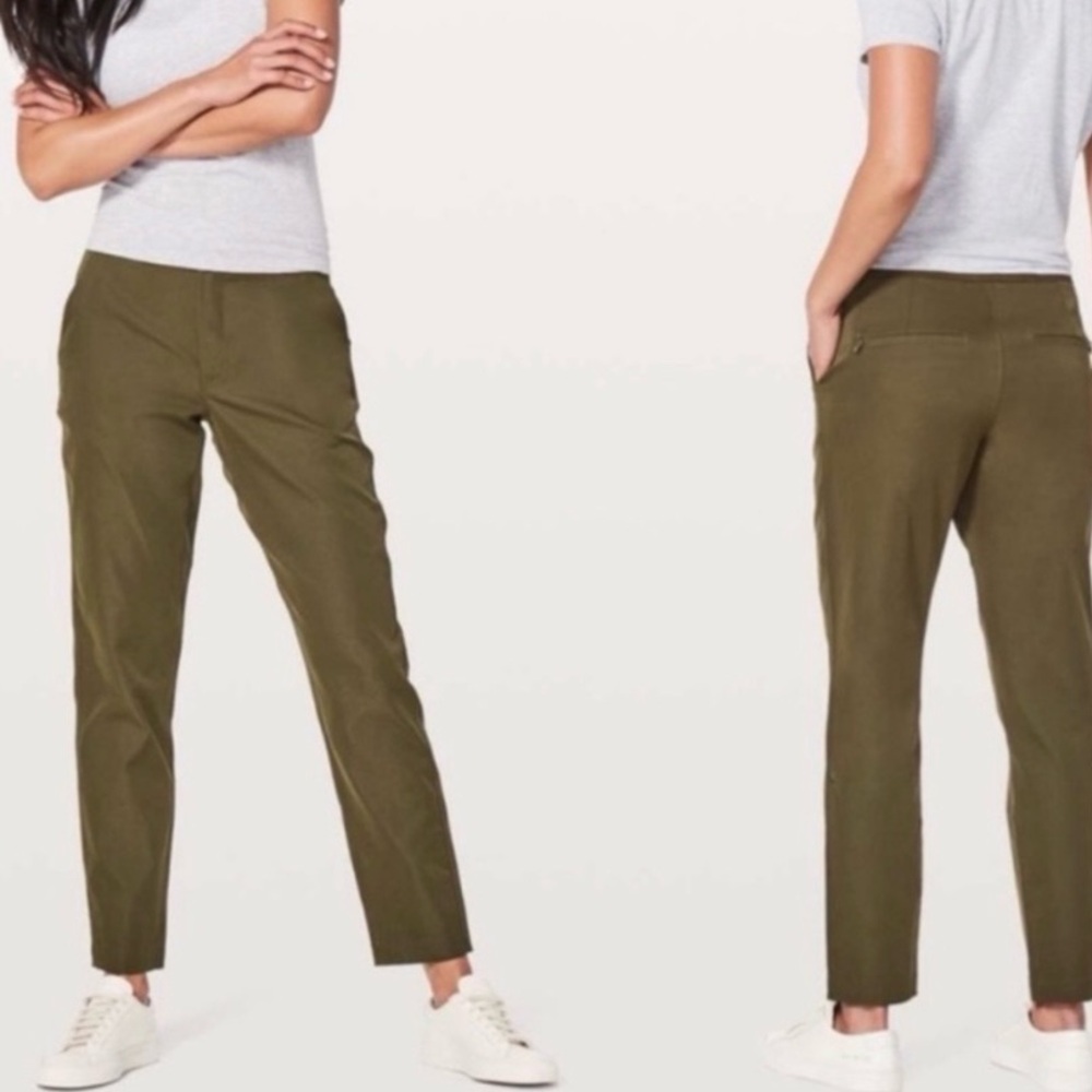 lululemon athletica Olive Green Straight-Leg Pants
